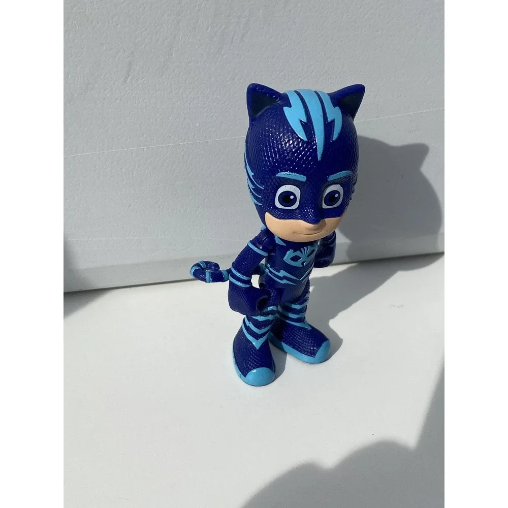 PJ Masks Cat-Car Toy, Hero Vehicle with 2 CatBoy Action Figures, Loose, EUC